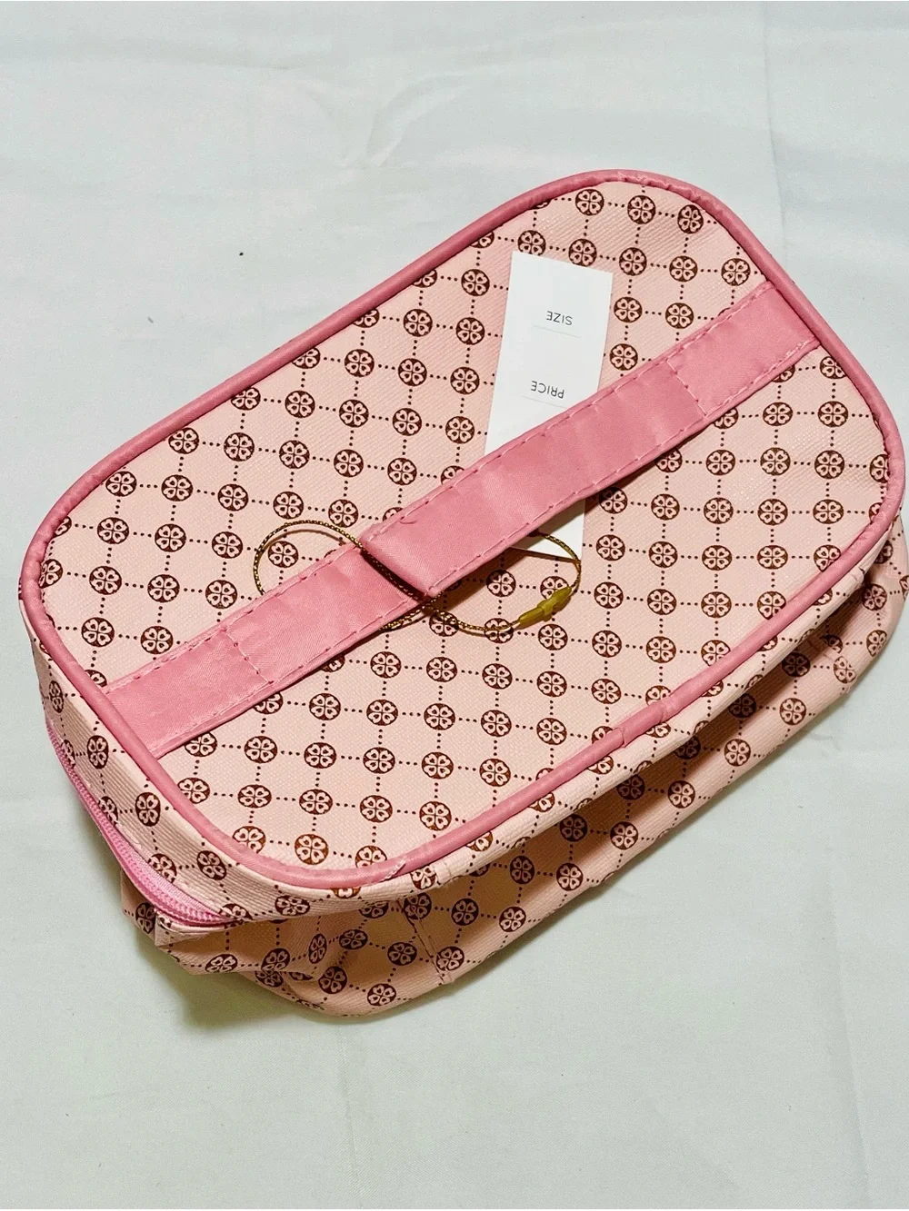 Pink Design Fashion Inspired Cosmetic Travel Makeup Bag, NWT